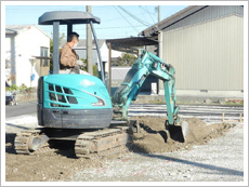 基礎の掘削